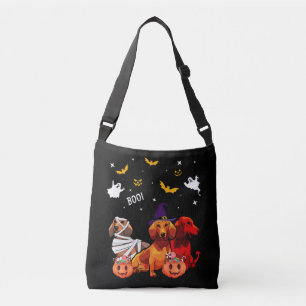 Dackel Halloween Hund Lover Tragetaschen Mit Langen Trägern