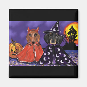 Dackel Halloween Magnet