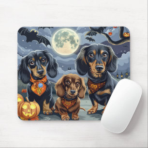 Dackel Halloween Spooky Mousepad