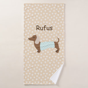 Dackel Handtuch Custom Rufus Badehandtuch