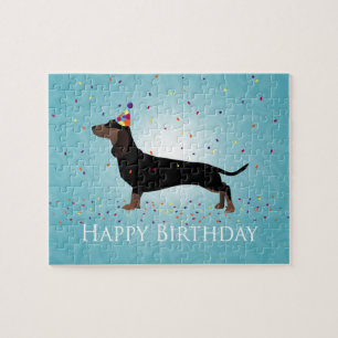 Dackel Happy Birthday Design Puzzle