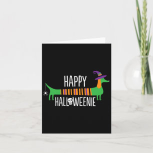 Dackel Happy Halloweenie Niedlich Hund Halloween f Karte