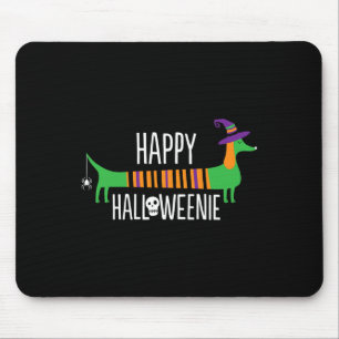 Dackel Happy Halloweenie Niedlich Hund Halloween f Mousepad