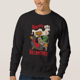 Dackel Happy Halloweiner Halloween Hunde Sweatshirt