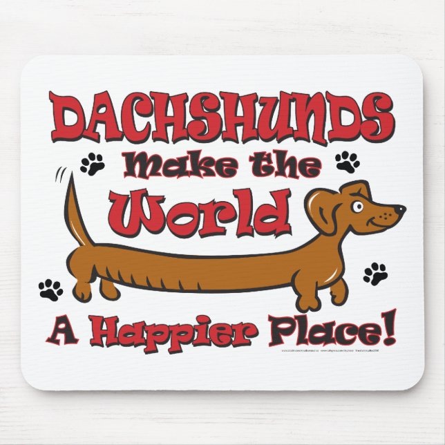 DACKEL-HAPPY MOUSEPAD (Vorne)