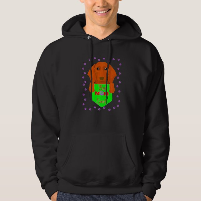 Dackel Haustier Hunde Dackel Hund Beste Hunde Mama Hoodie (Vorderseite)