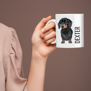 Dackel Haustier Niedliche Wurst Hund Kaffee Tass Kaffeetasse
