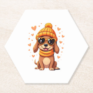 Dackel-Herz-Doxie-Mädchen Valentinstag Frauen Untersetzer