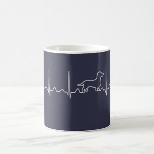 Dackel-Herzschlag Tasse