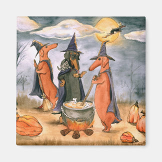 Dackel Hexen Magnet