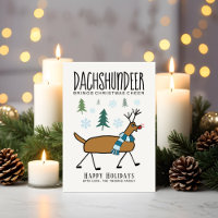 Dackel Hirsch Weihnachtsmann Funny