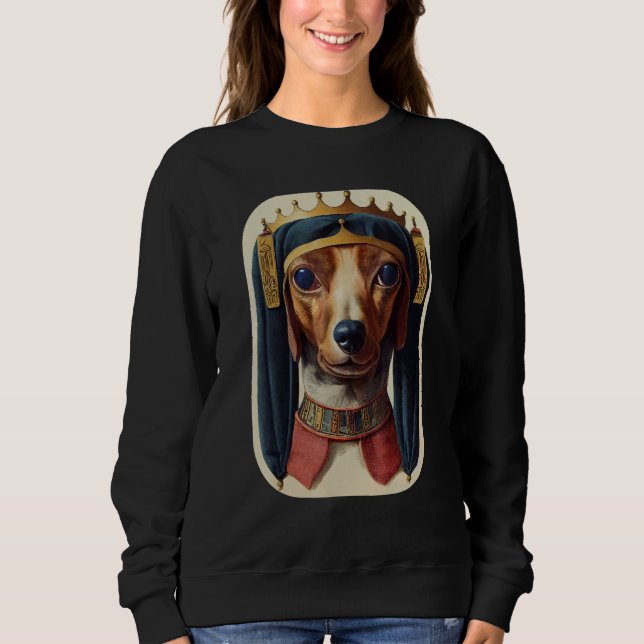Dackel Hund Ancient Retro Dackel 11 Sweatshirt (Vorderseite)