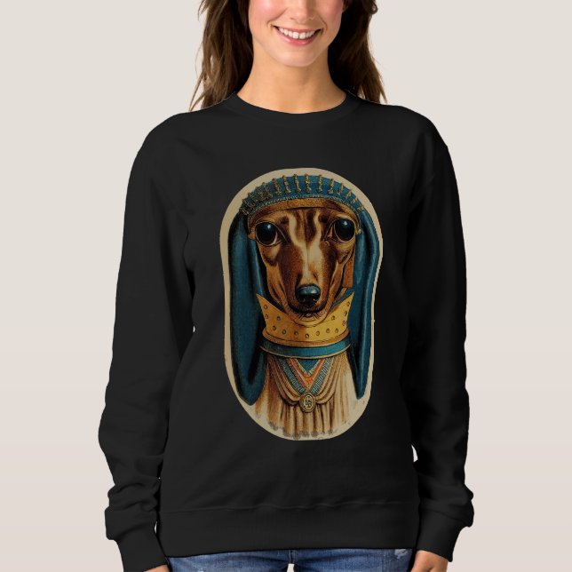 Dackel Hund Ancient Retro Dackel 8 Sweatshirt (Vorderseite)