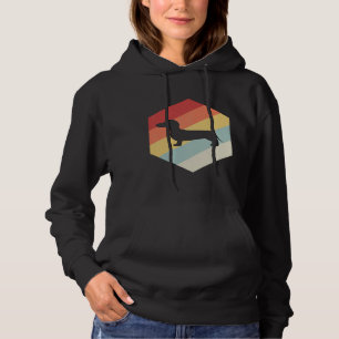 Dackel Hund Art Retro Vintage Funny Dackel Hoodie