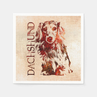 Dackel Hund - Dackel Serviette