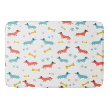 Dackel Hund Farbige Dackeln und Knochen