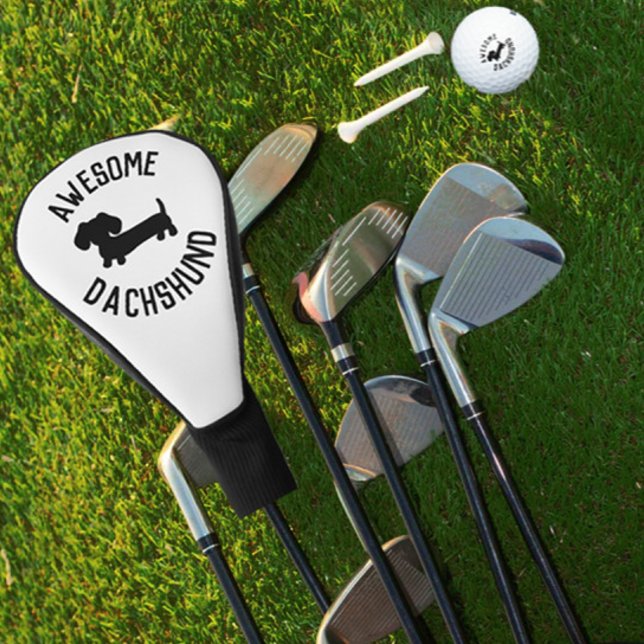 Dackel Hund Golfer Geschenk Dackel Vater oder Dack Golf Headcover (Awesome dachshund golf head cover)