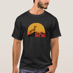 Dackel Hund Haustiere Dackel Wurst Niedlich Sunset T-Shirt