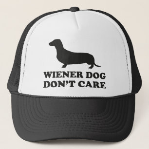 Dackel Hund kümmert sich nicht Truckerkappe
