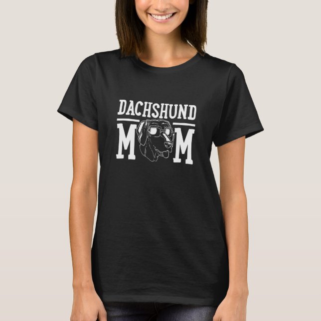 Dackel Hund Mama Mama T-Shirt (Vorderseite)