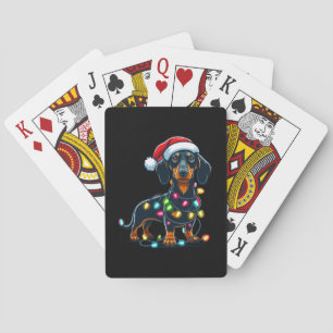 Dackel Hund Mama Weihnachtsbesitzer Geschenk Spielkarten