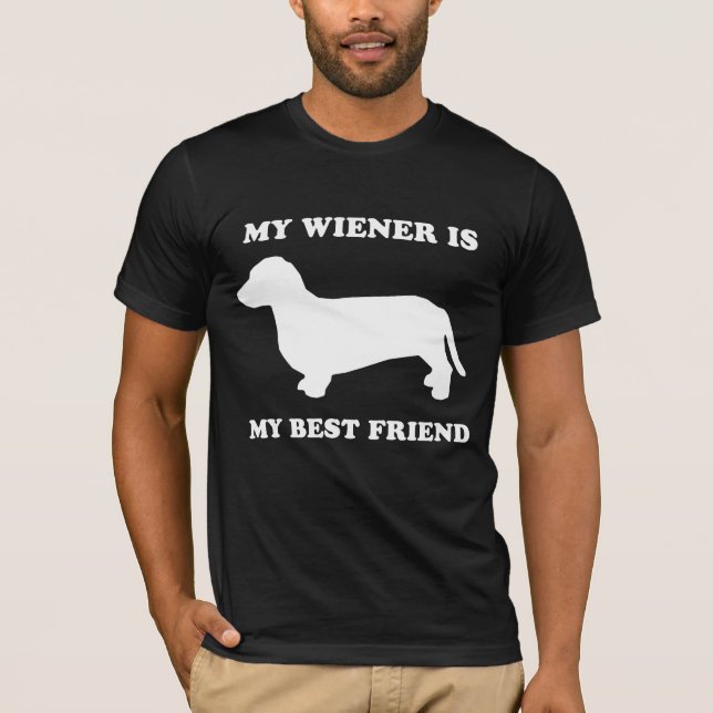 DACKEL-HUND: MEINE DACKEL IST MEIN BESTER FREUND T-Shirt (Vorderseite)