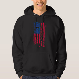 Dackel Hund Patriotische amerikanische Flagge 4. J Hoodie