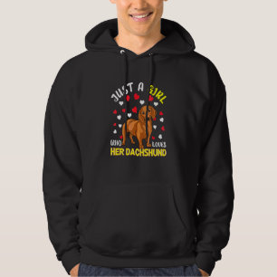 Dackel Hund Pup Mama Mama Girl Liebe Dackel Hoodie