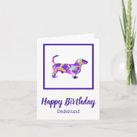 Dackel Hund Silhouette Niedlich PPY&B Geburtstag
