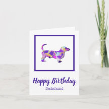 Dackel Hund Silhouette Niedlich PPY&B Geburtstag