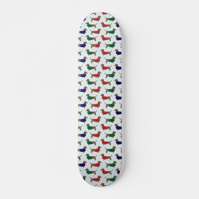 Dackel Hund Skateboard Deck (Vorne)