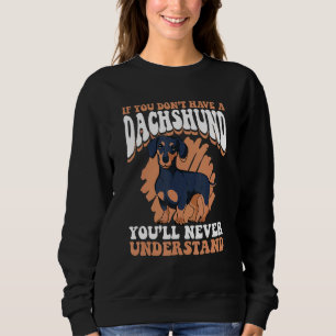 Dackel Hund Sweatshirt