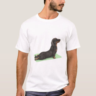 Dackel Hund Yoga Pose Meditation Zen Workout Exe T-Shirt