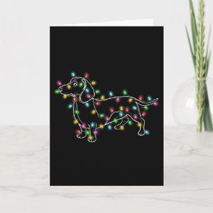 Dackel Hunde Baum Weihnachtsgeschenke für Haustier Karte