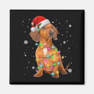 Dackel Hunde Bäume Weihnachten Weihnachten Weihnac Magnet