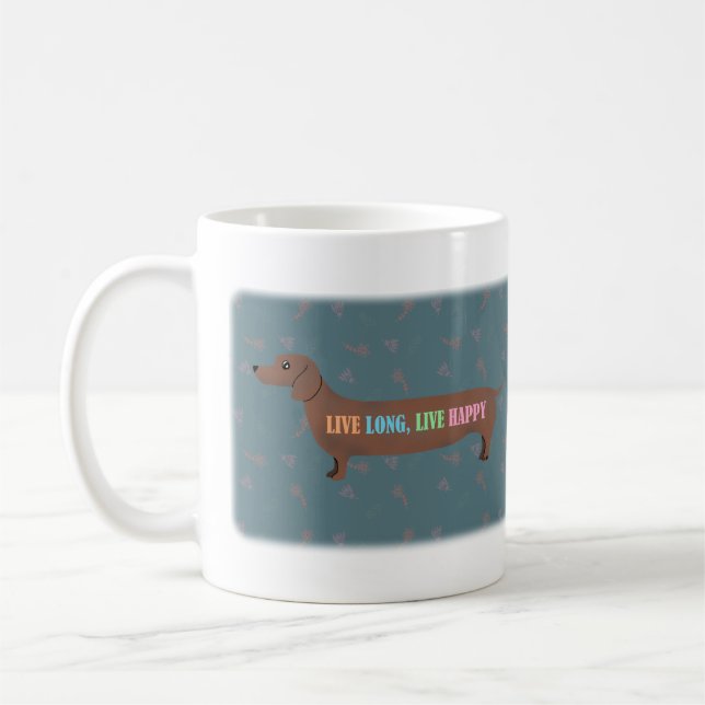 Dackel Hunde Dackel Hunde Hunde Hunde Lieben lange Kaffeetasse (Links)