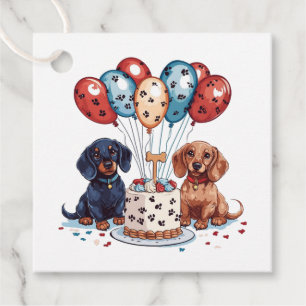 Dackel Hunde Geschenkanhänger
