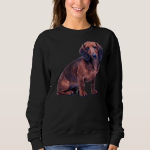 Dackel Hunde Niedliche Würstchen Hunde Sweatshirt