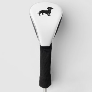 Dackel Hunde Silhouette Golf Headcover