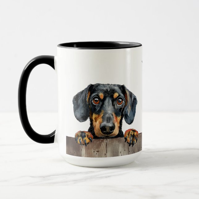 Dackel Hunde Tasse (Links)