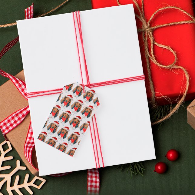 Dackel Hunde Zucht Weihnachten Geschenkanhänger (Von Creator hochgeladen)