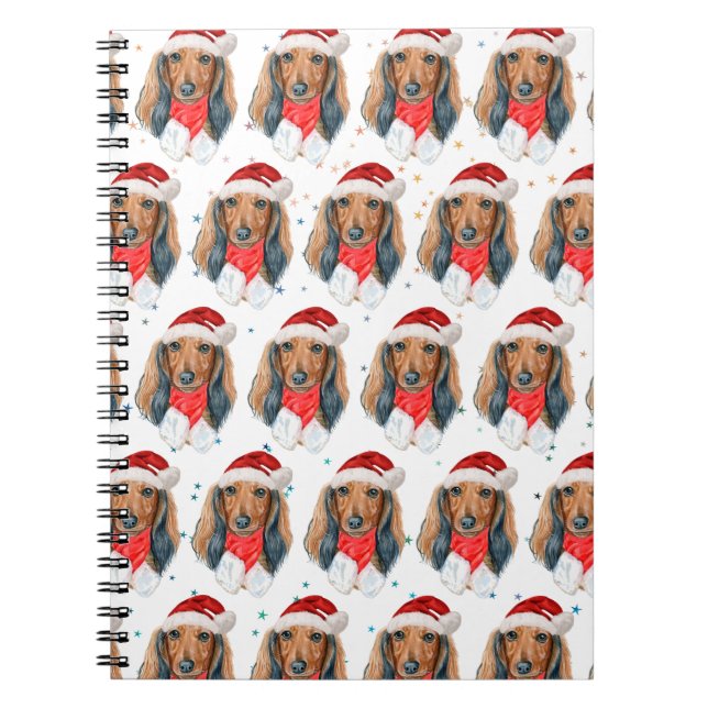 Dackel Hunde Zucht Weihnachten Notizblock (Vorderseite)