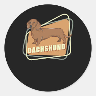 Dackel   Hundebesitzer - Dackeln Runder Aufkleber