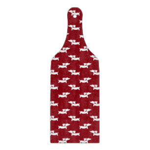 Dackel-Hunderotes Küchen-Ausschnitt-Brett Schneidebrett