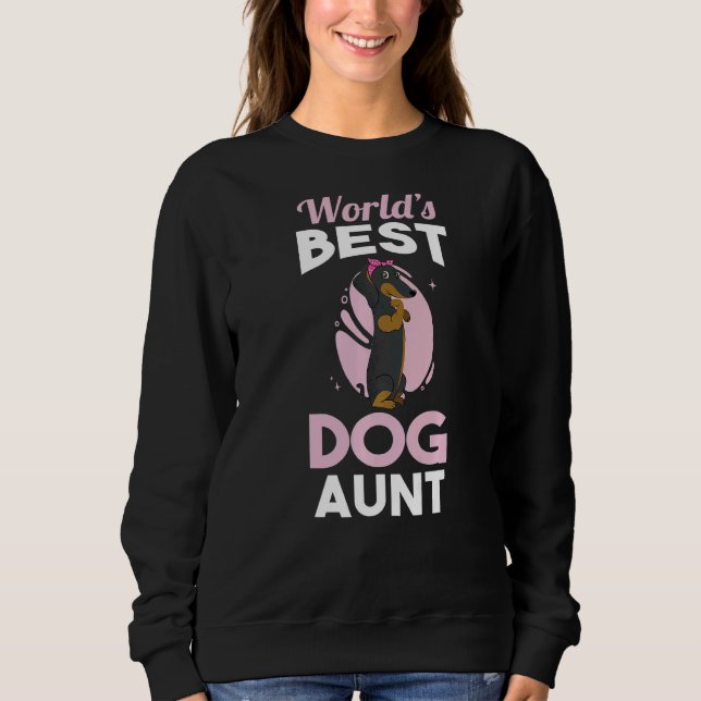 Dackel Hundetante Sweatshirt (Vorderseite)