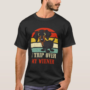 Dackel ich reise über Weiner-Hund-Funny Men Women T-Shirt