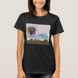 Dackel im Hasenkostüm T-Shirt