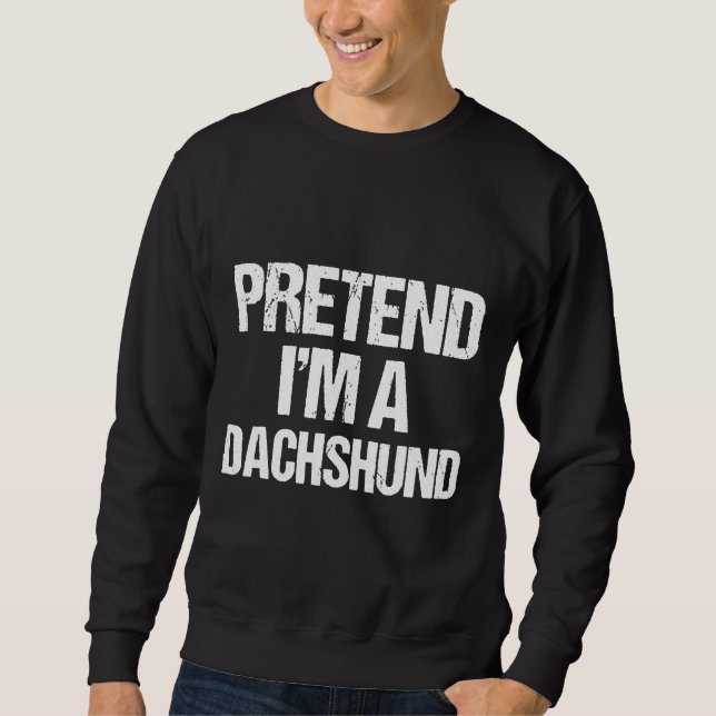 Dackel Im Sweatshirt (Vorderseite)
