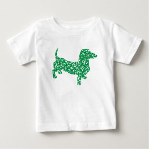 Dackel in Kleeblättern Baby T-shirt