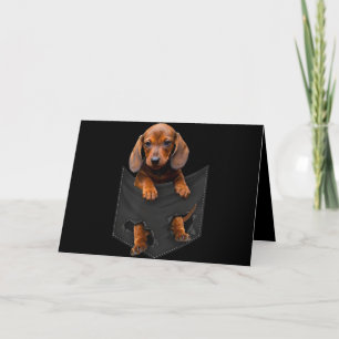 Dackel in meiner Pocket-Dackel Weiner Dog Geschenk Karte